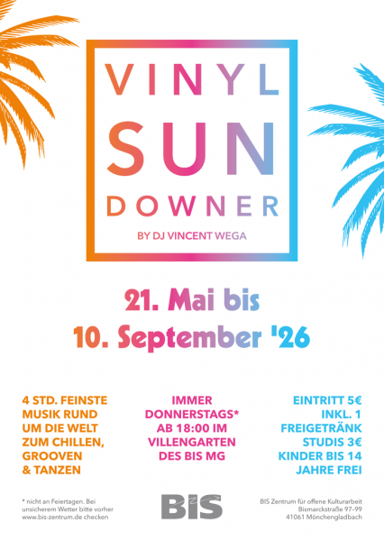 Vinyl Sundowner – Open Air mit DJ Vincent Wega